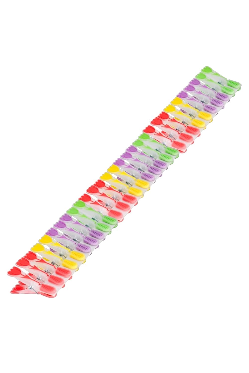 New-Max Elite Lale Desenli Silikon Mandal, Şeffaf, 30 Adet