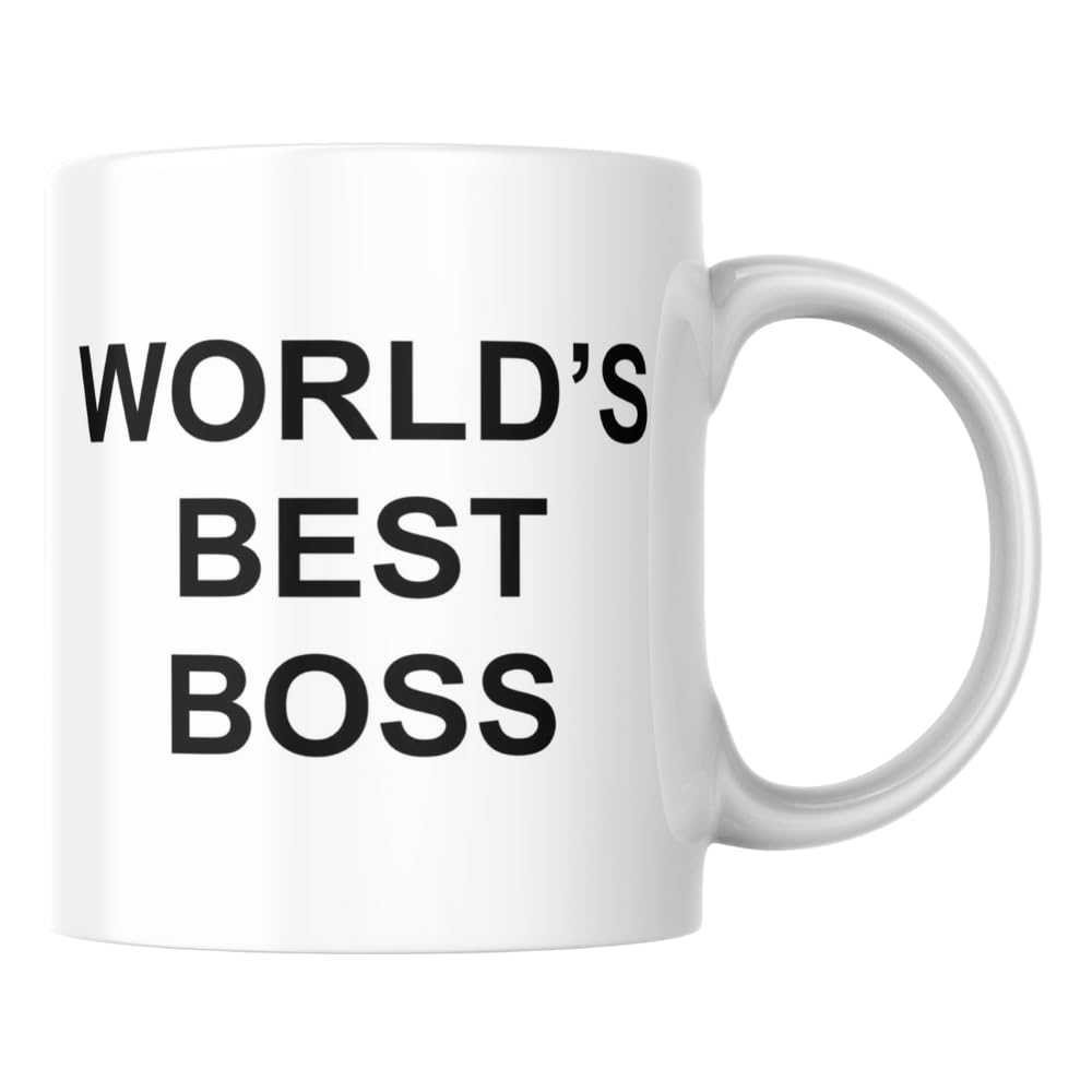World's Best Boss Baskılı Kupa Bardak Hediyelik Çay Kahve Kupası Coffee Mug