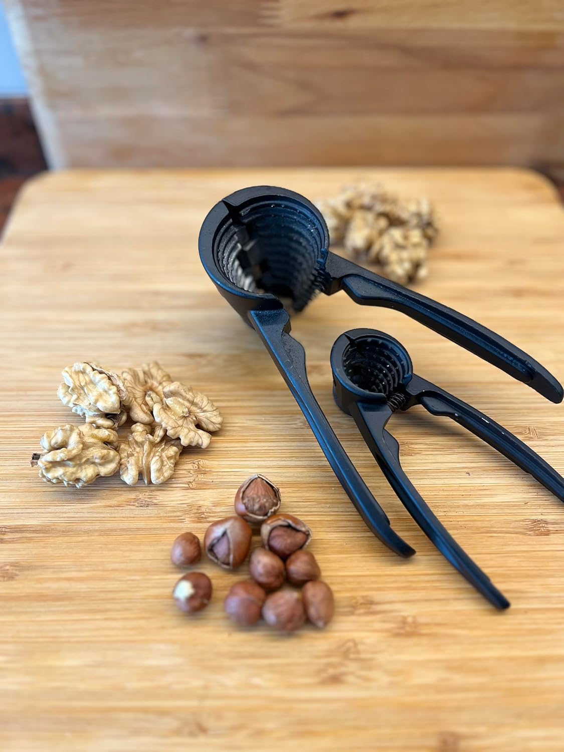 Makkam Home Siyah Döküm Kıracak Seti, Sağlam Çelik Krom Renk Döküm Ceviz Ve Fındık Kıracağı (Döküm Kıracak Set, Siyah)