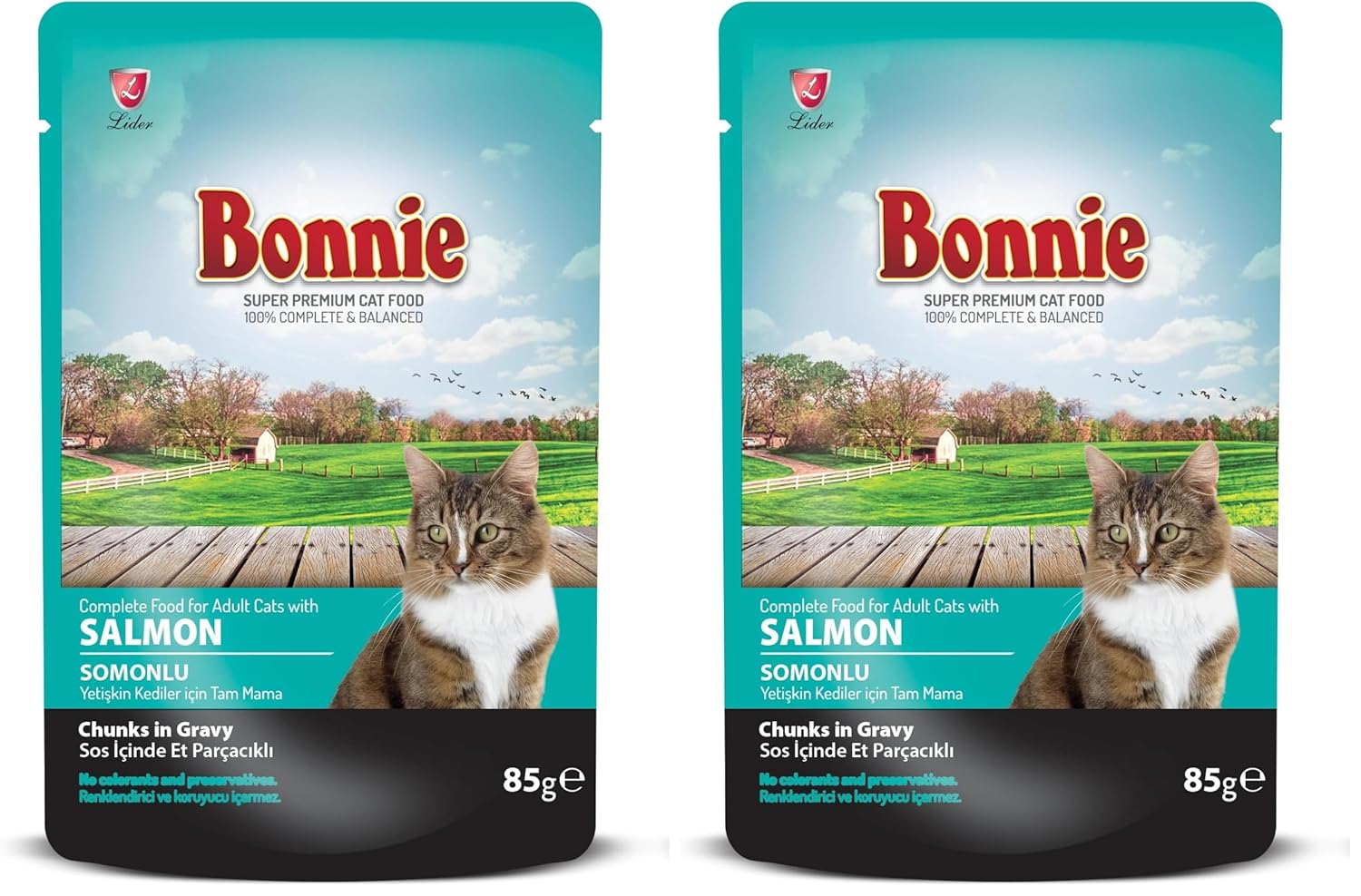 Bonnie Somonlu Alab. Pouch Jelly Kedi Kons. 85 Gr 2li paket