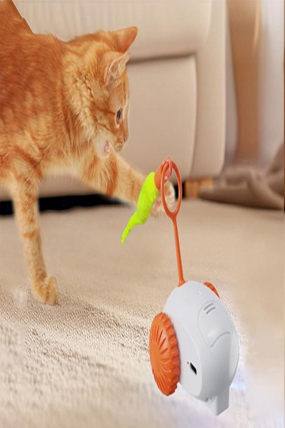 TİNEKE Hareketli Robot İnteraktif Kedi Oyuncağı Tüylü Araba