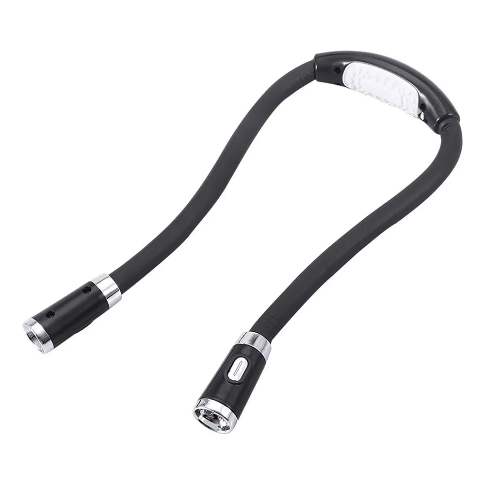 GüncelÇarşı Akrobatik LED Eller Serbest Esnek Boyun Kitap Okuma Işığı Çalışma Lambası Pille Çalışan, Piller Dahil Değildir