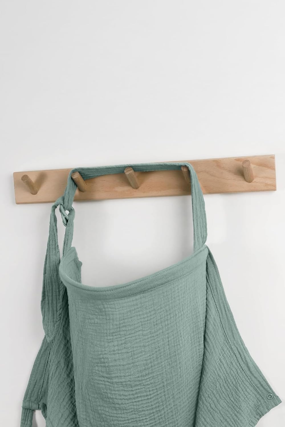 Minuche%100 Pamuk 4 Katlı Müslin Emzirme Örtüsü - Opak Bebek Emzirme Önlüğü - Nefes Alınabilir Yaka (Yeşil)