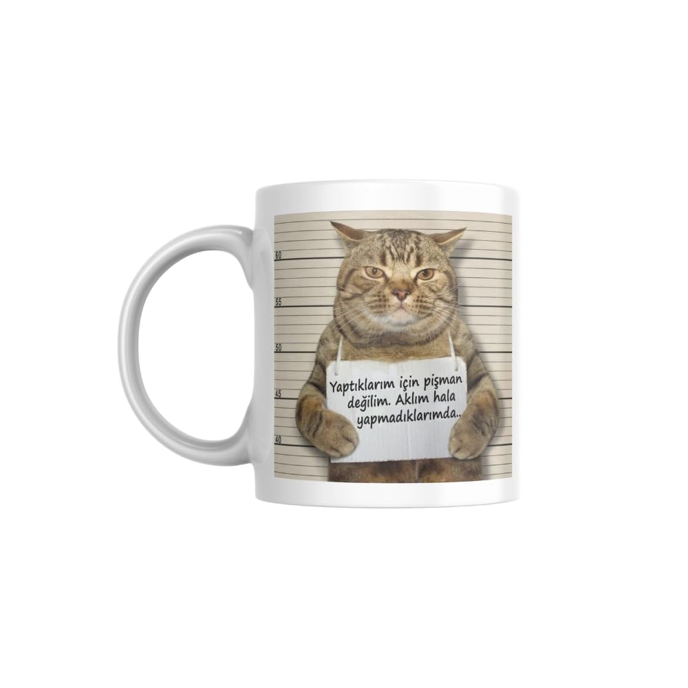 Pişman Değilim Komik Yazılı Kupa Bardak Hediyelik Çay Kahve Kupası Coffee Mug