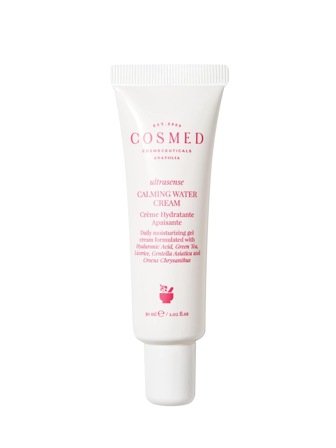 Cosmed Hassas Ciltler İçin Yatıştırıcı Su Bazlı Nemlendirici Krem - Calming Water Cream - 30 ml