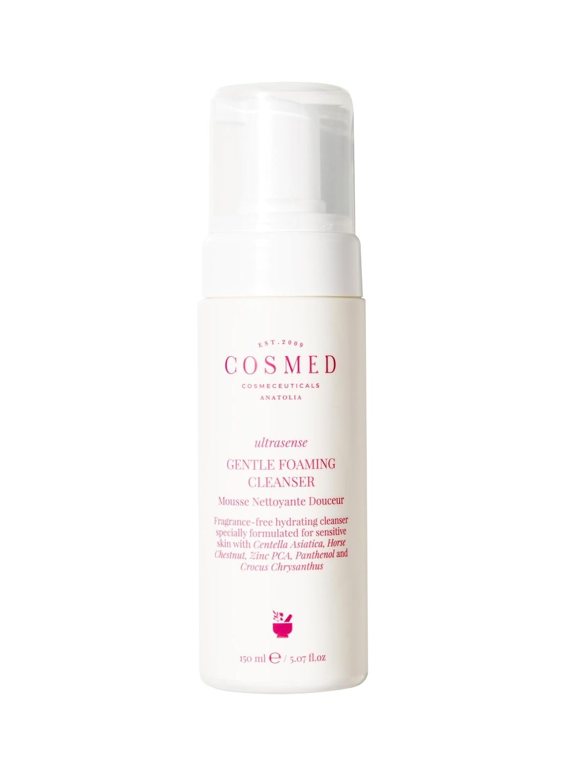 Cosmed Hassas ve Kızarıklığa Eğilimli Ciltler için Nazik Köpük Temizleyici - Yüz Temizleme Köpüğü