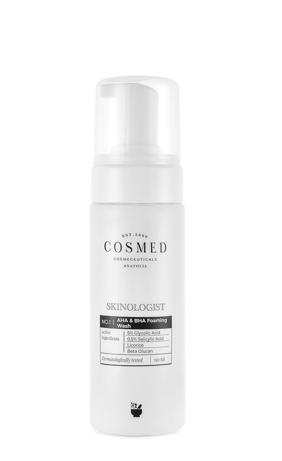 Cosmed Akneye Eğilimli, Yağlı/Karma Ciltler için Köpük Temizleyici - AHA & BHA Foaming Wash - 150 ml