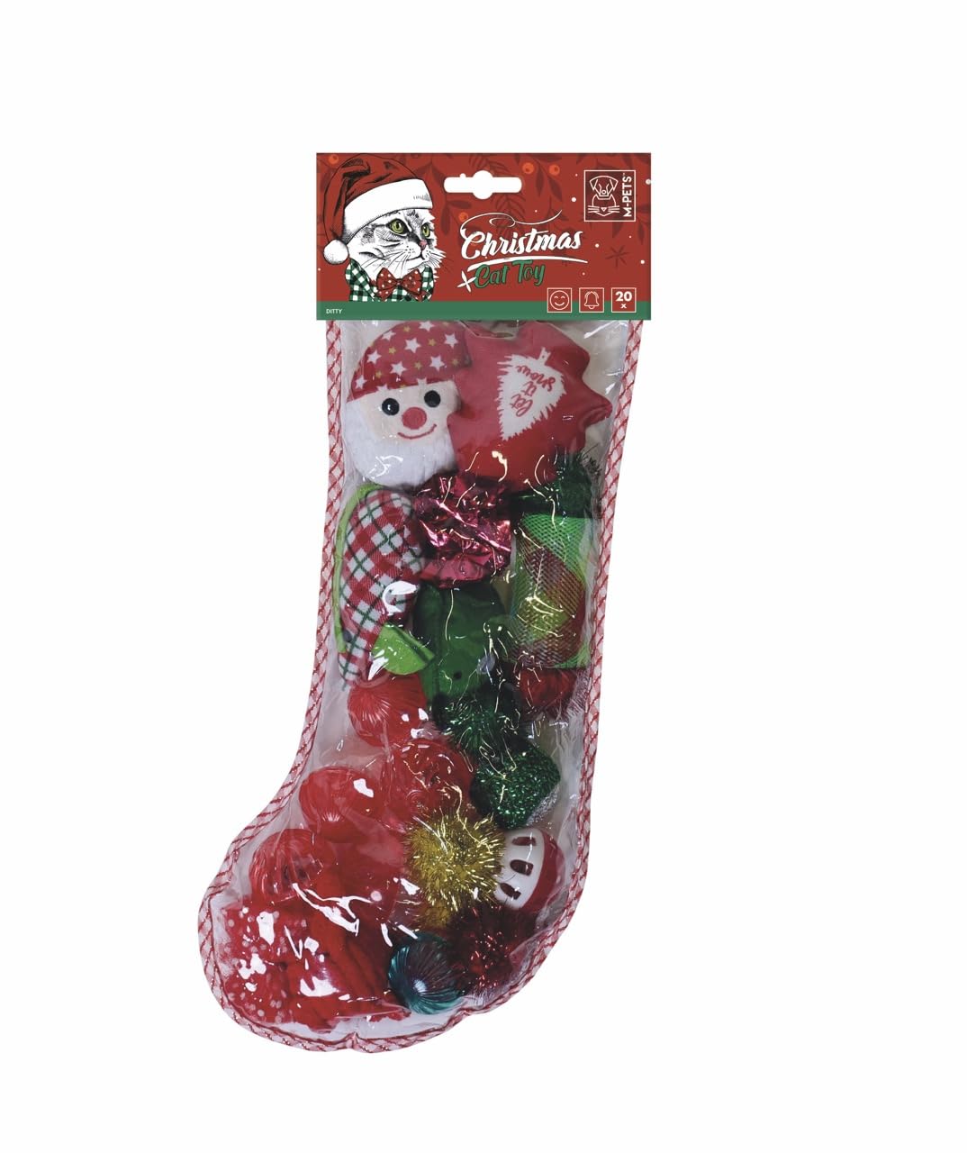 M-PETS CHRISTMAS DITTY 20Lİ KEDİ OYUNCAĞI