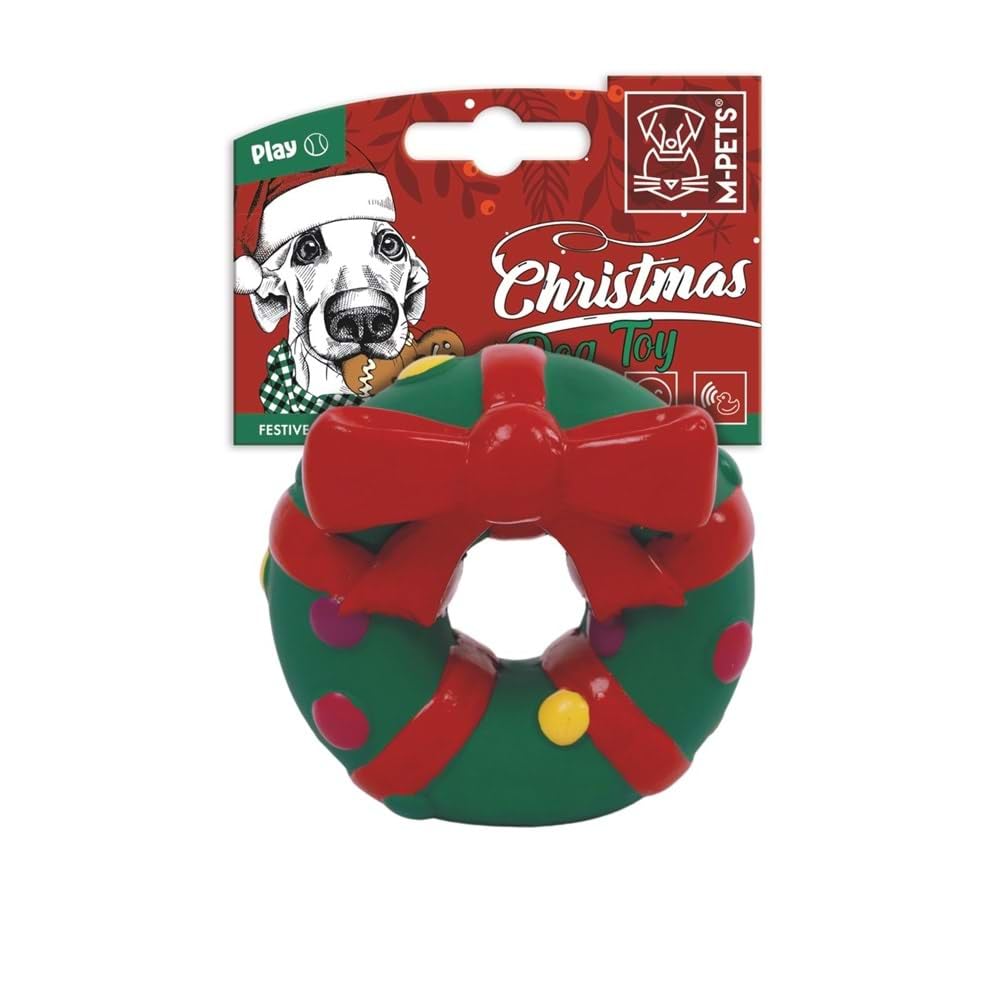 M-PETS CHRISTMAS FESTIVE WREATH KÖPEK OYUNCAĞI