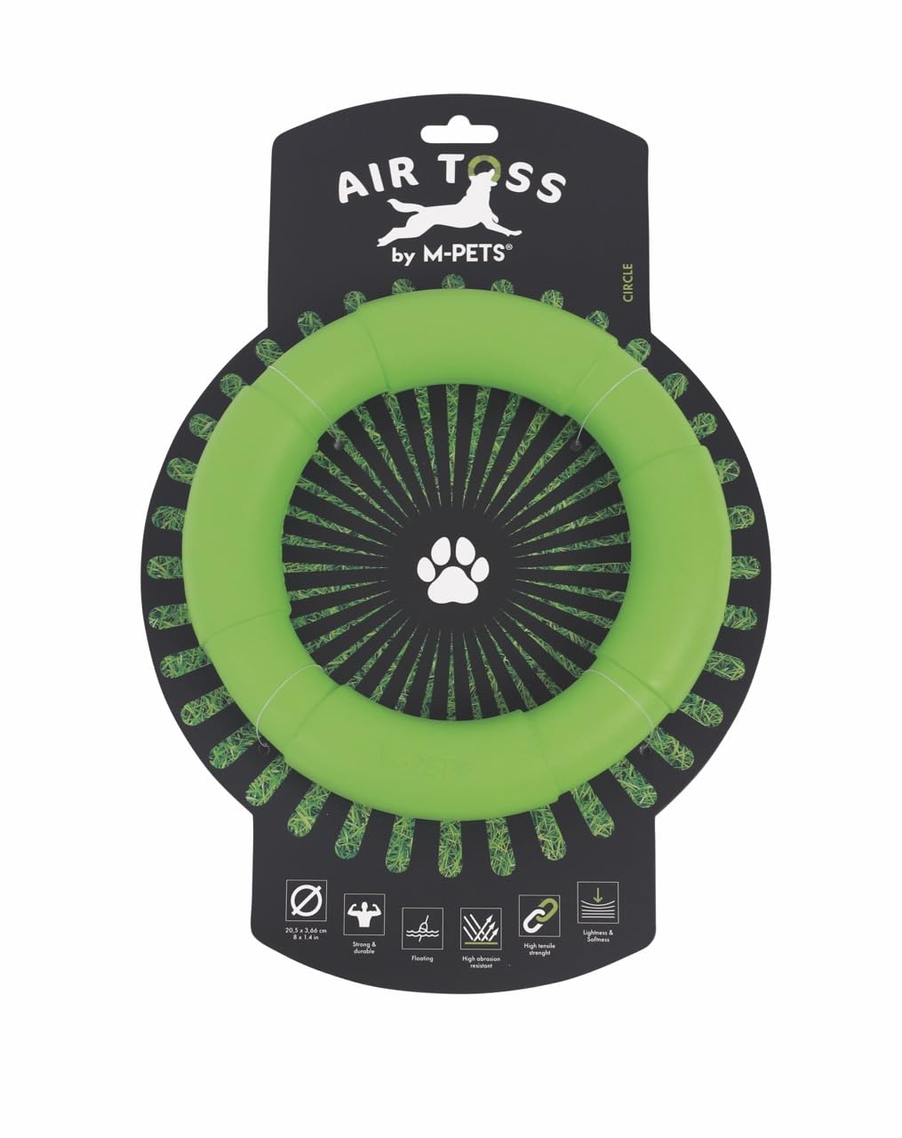 M-PETS AIR TOSS CİRCLE DAYANIKLI SUDA YÜZEN KÖPEK OYUNCAĞI GREEN