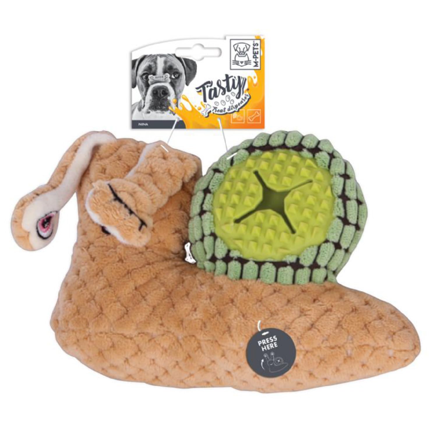 M-PETS SNAIL NINA ÖDÜL HAZNELİ PELUŞ OYUNCAK