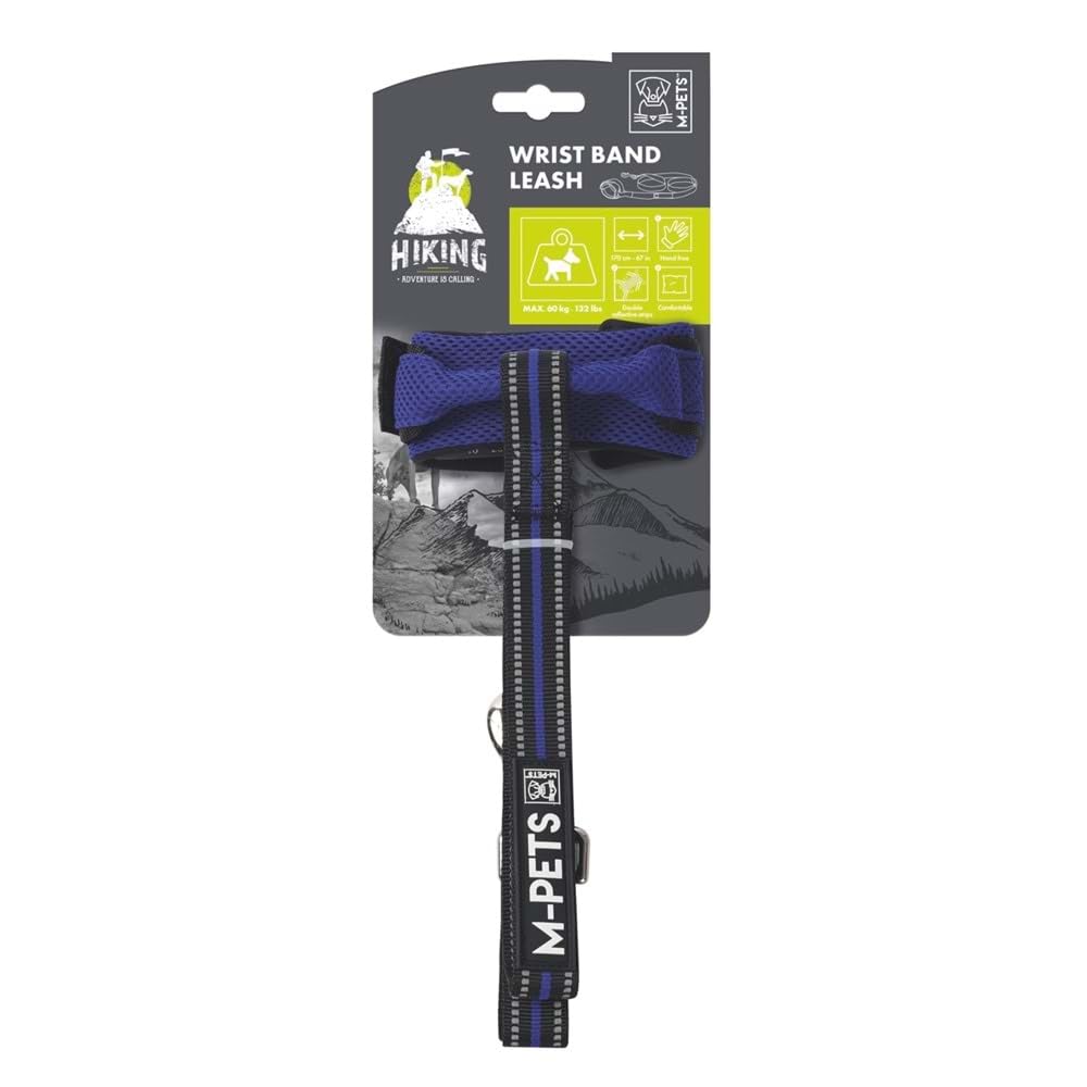 M-PETS HIKING WRIST BİLEK BANTLI GEZDİRME TASMA BLUE