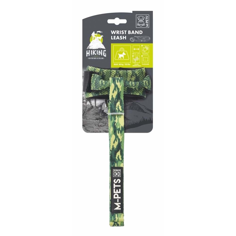 M-Pets Hiking Wrist Bilek Bantlı Gezdirme Tasma Kamuflaj