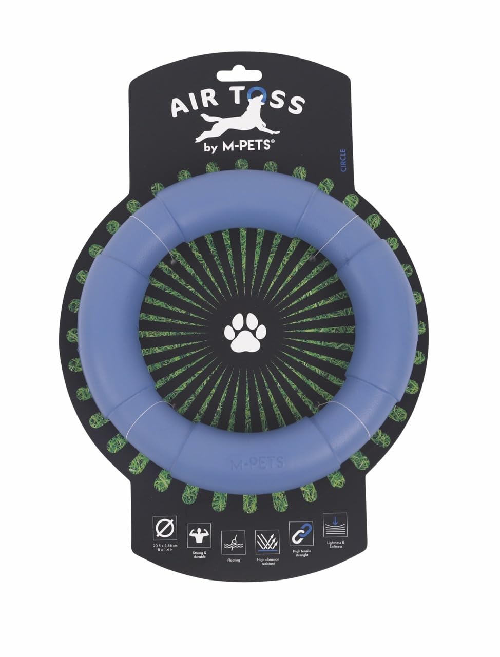M-PETS AIR TOSS CİRCLE DAYANIKLI SUDA YÜZEN KÖPEK OYUNCAĞI BLUE
