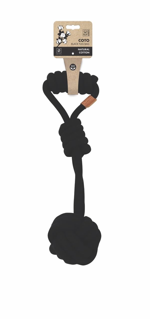 M-PETS COTO BLACK TUG BALL 36CM ÖRGÜ OYUNCAK