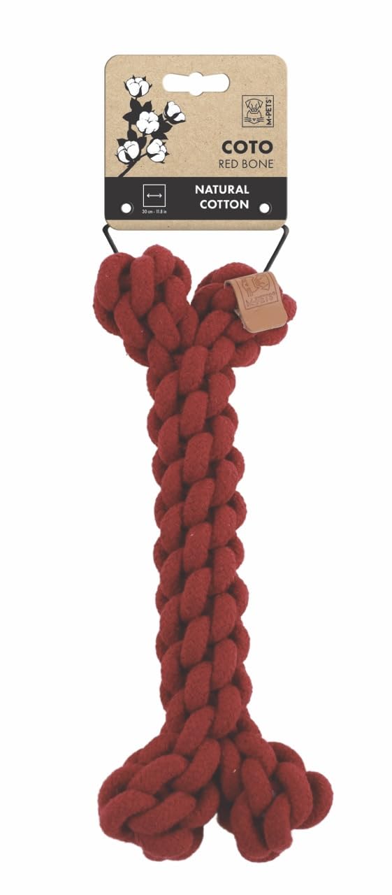 M-PETS COTO RED BONE 30CM ÖRGÜ KEMİK OYUNCAK