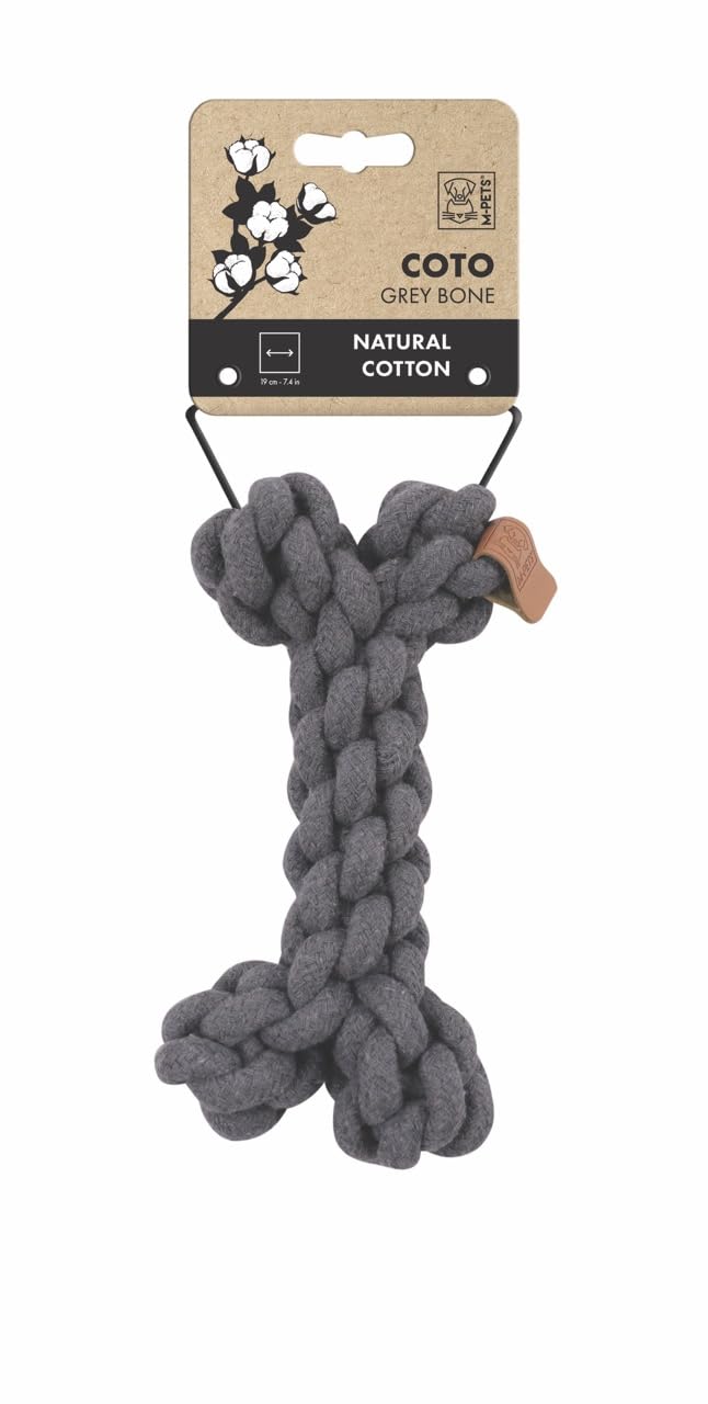 M-PETS COTO GREY BONE 19CM ÖRGÜ KEMİK OYUNCAK