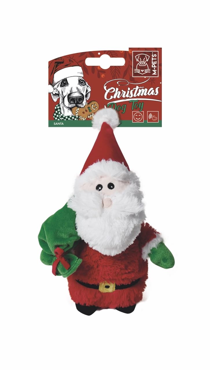 M-PETS CHRISTMAS SANTA KÖPEK OYUNCAĞI