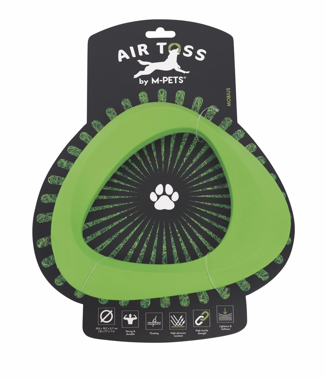 M-PETS AIR TOSS MOBİUS DAYANIKLI SUDA YÜZEN KÖPEK OYUNCAĞI GREEN