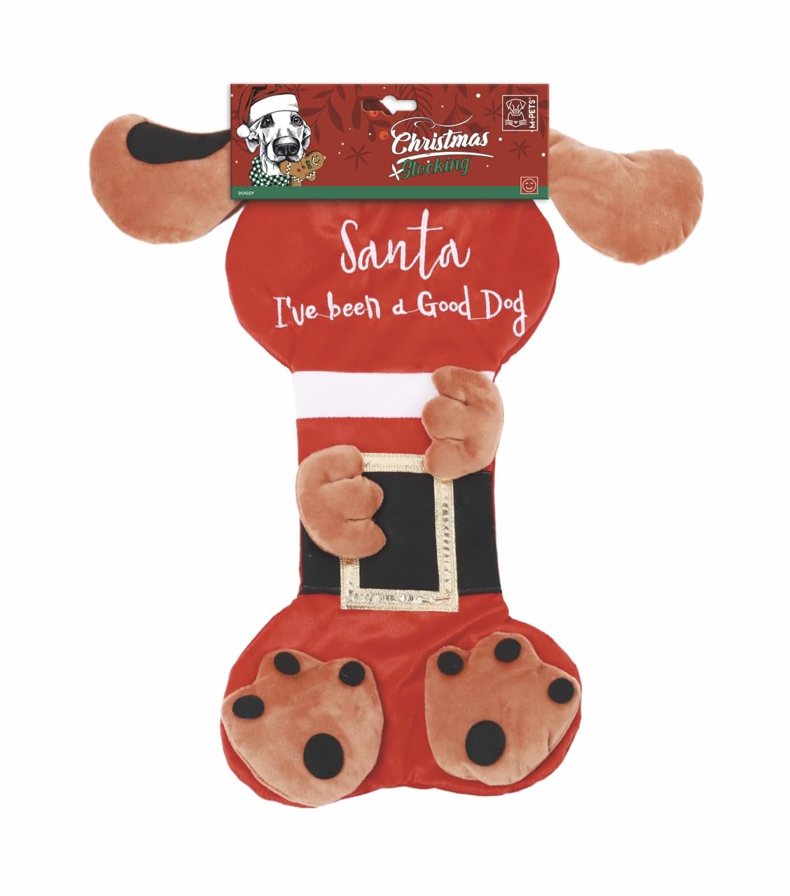 M-Pets Christmas Stocking Doggy Köpek Oyuncağı