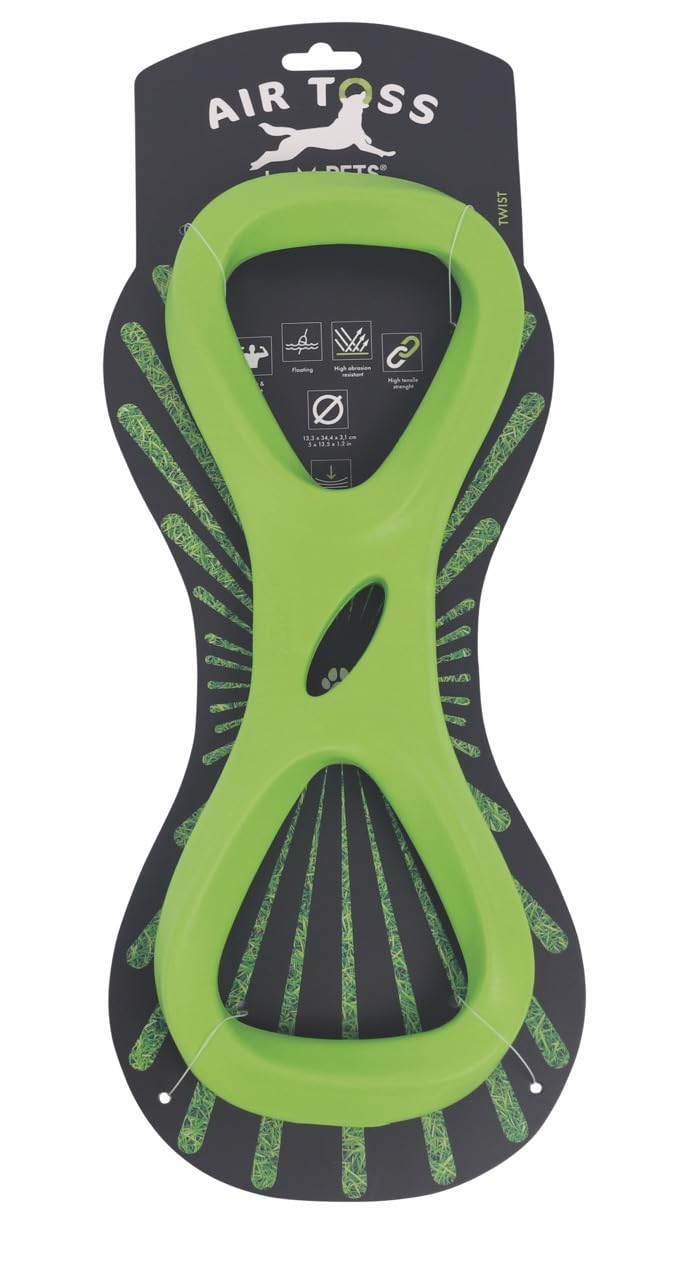 M-PETS AIR TOSS TWİST DAYANIKLI SUDA YÜZEN KÖPEK OYUNCAĞI GREEN