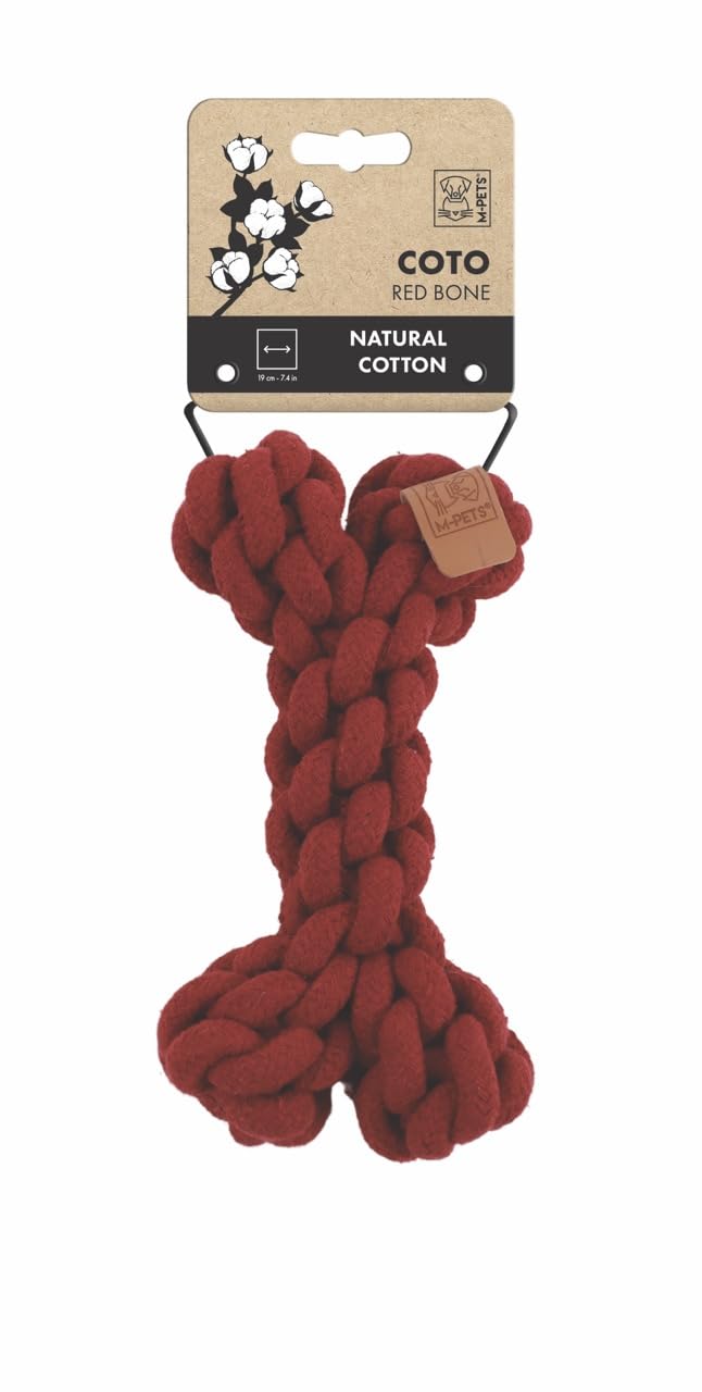 M-PETS COTO RED BONE 19CM ÖRGÜ KEMİK OYUNCAK