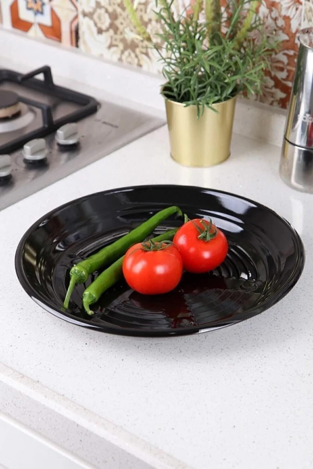 FETHİYE TOPTAN Közmatik Emaye Közleme Tavası Patlıcan Biber Kestane Mısır (Kestanematik)