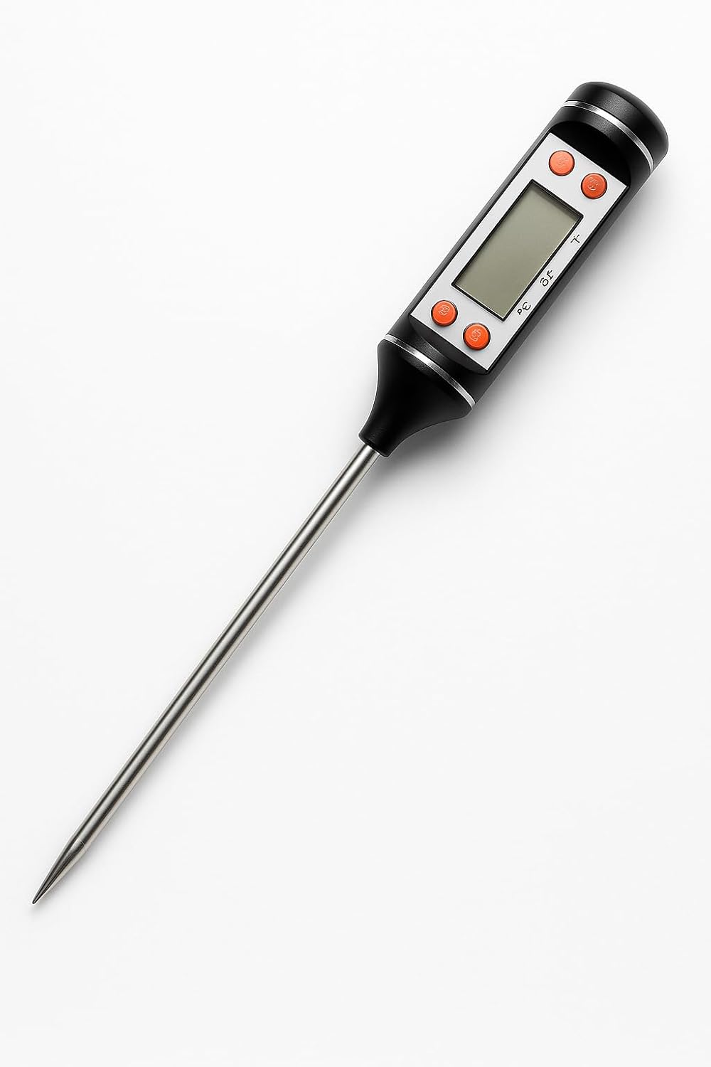 Busstier Dijital Gıda Termometresi, Uzun Prob 24 cm, -50°C ile +300°C Arası, Hızlı ve Hassas Sıcaklık Ölçer, Mutfak, Et, Yağ, Şeker, Çikolata, Sıvı Termometresi