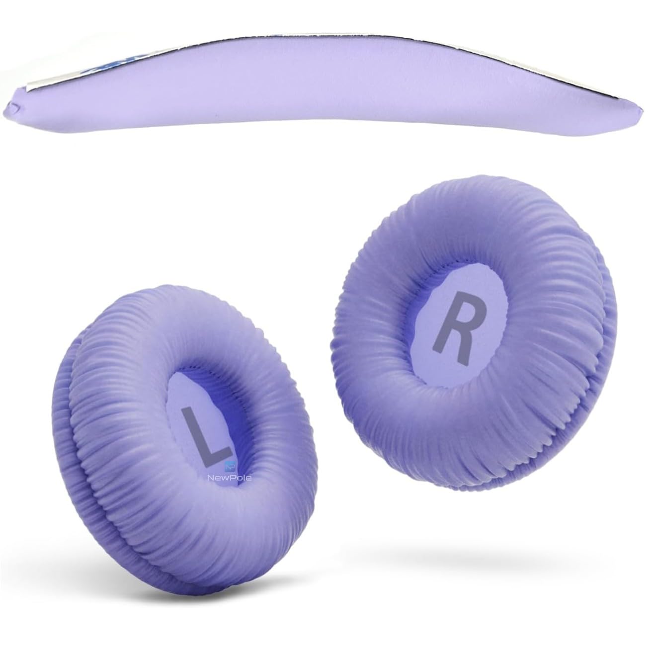 NewPole JBL İle Uyumlu Kulaklık Pedi Kafa Bandı ve 2 Adet Yumuşak Kulaklık Süngeri JBL Tune 450BT 460BT 500BT 510BT 520BT 600 T250 JR300 ile Uyumludur (Lila)