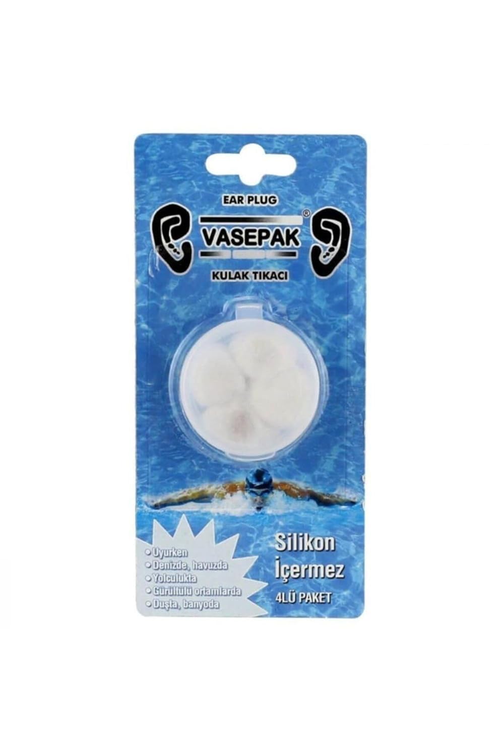 Vasepak Kulak Tıkacı 4 lü