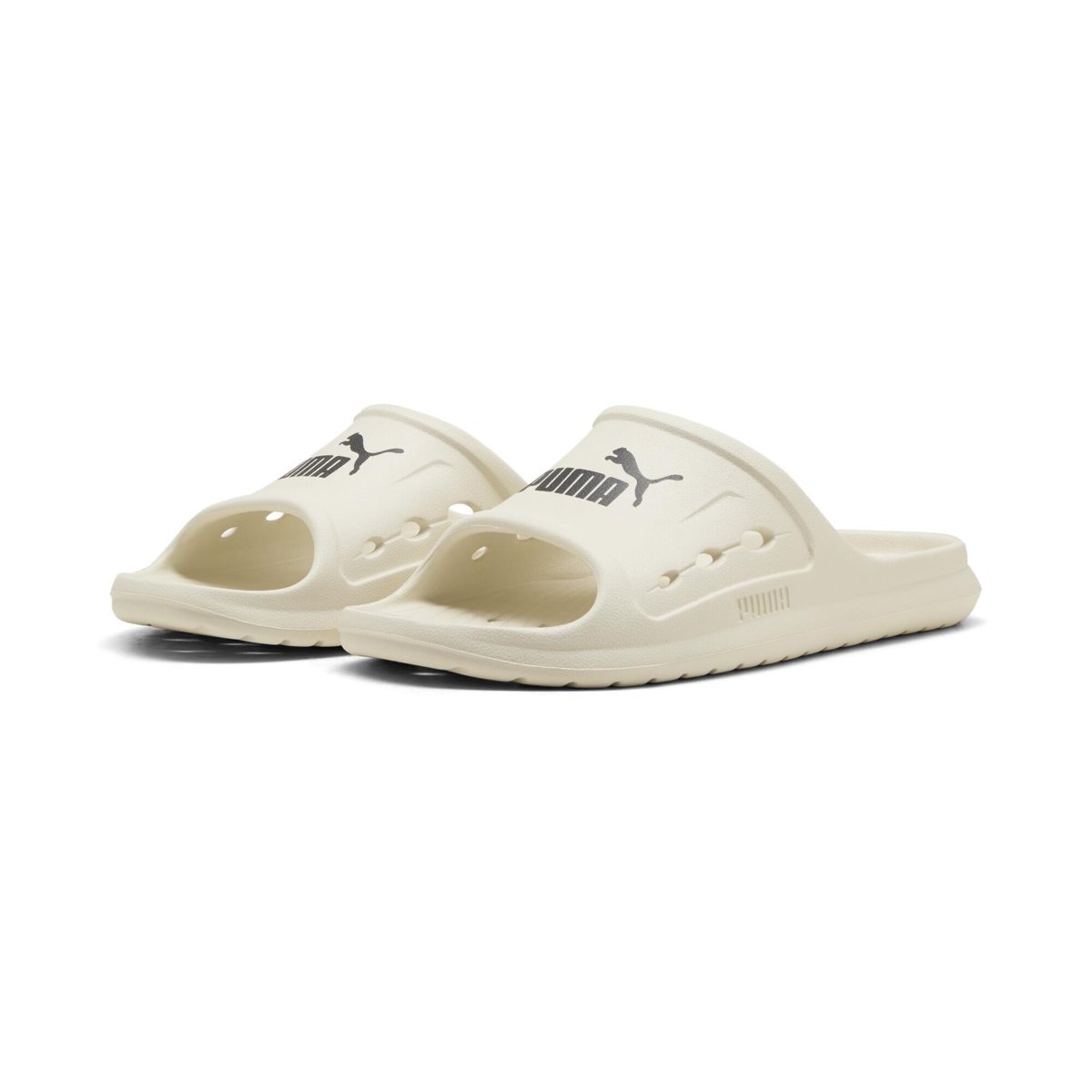 PUMA Divecat Dry Unisex Yetişkin Terlik, Alpine Snow-PUMA Black, 40.5