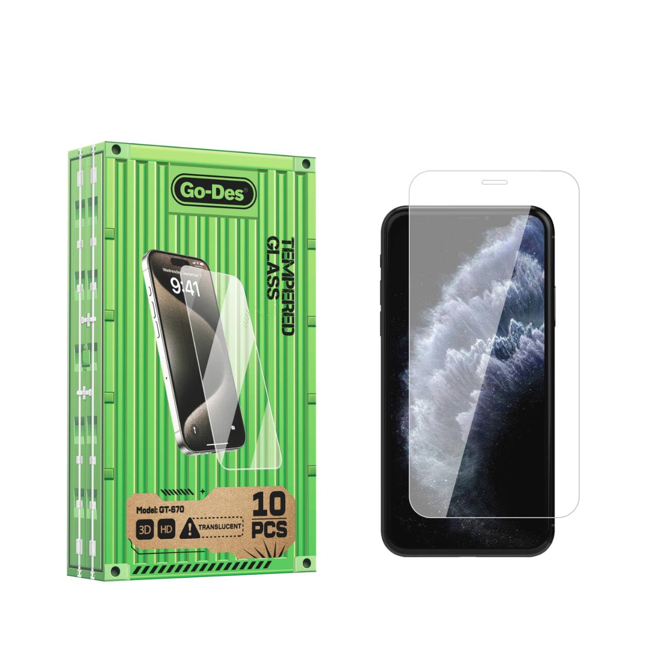 Senon Apple iPhone 15 Pro Go Des Parmak İzi Bırakmayan 9H Oleofobik Bom Glass Ekran Koruyucu