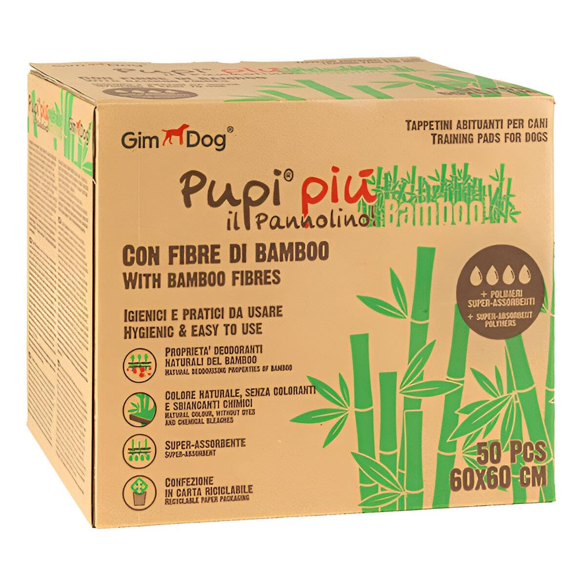 GimDog Çiş Pedi Bamboo 50'Li 60x60cm
