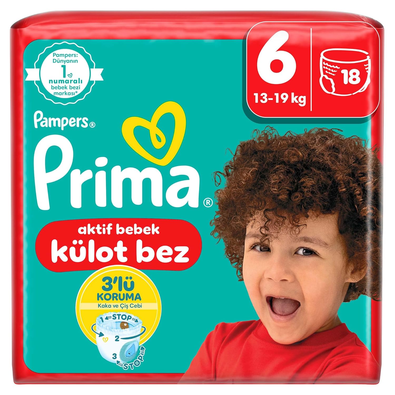Prima Külot Bez, 6 Numara Bebek Bezi, 18 Adet