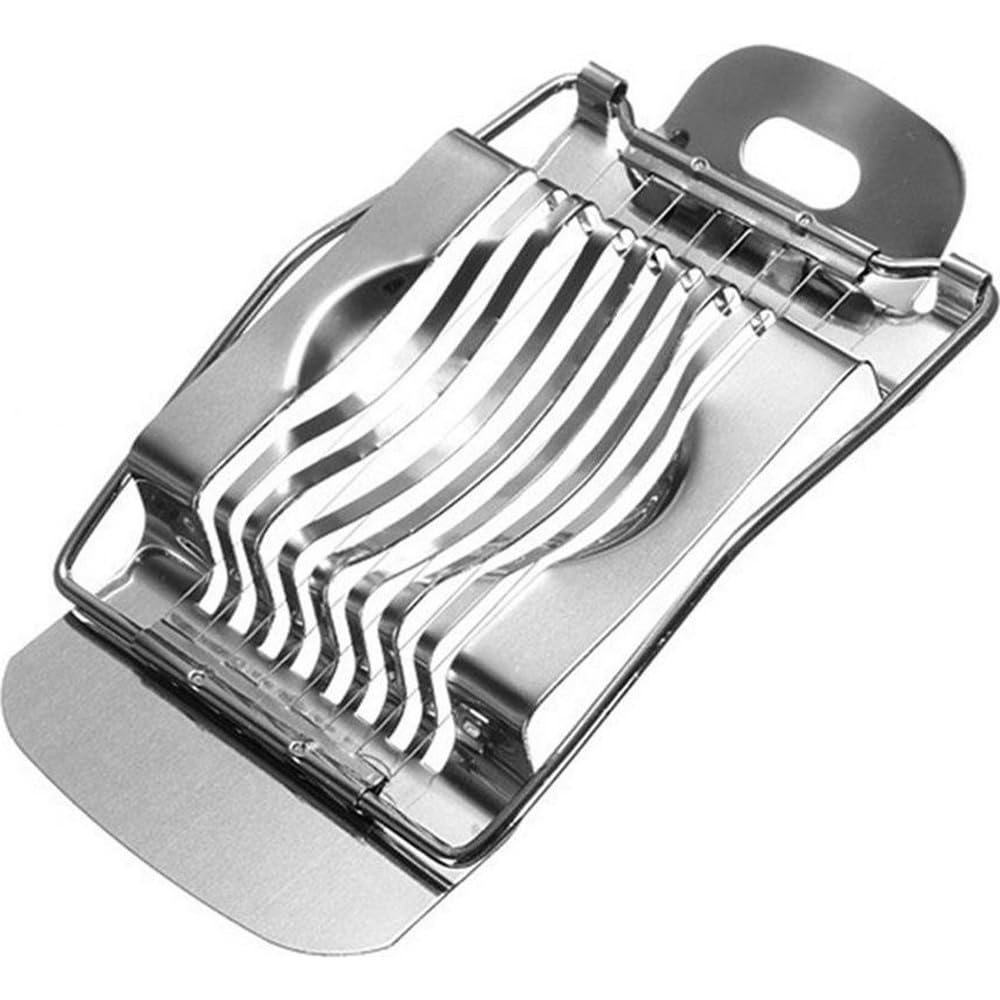 Selenica Paslanmaz Çelik Yumurta Dilimleyici, Pratik Mutfak Aleti, 15x9 cm