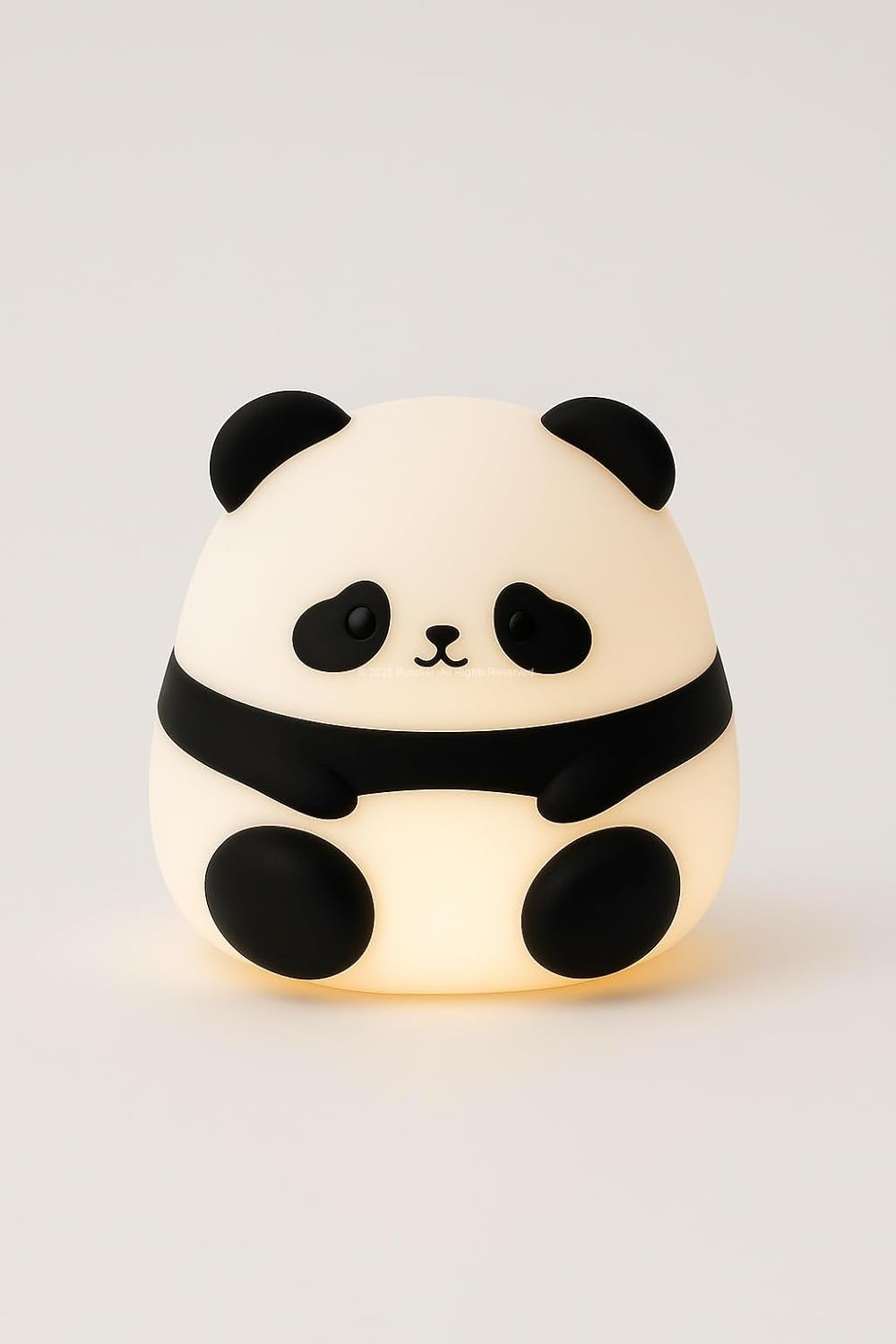 Busstier Hayvan Figürlü Gece Lambası, Silikon RGB Dokunmatik, Yumuşak Işık, Bebek Odası ve Çocuklar İçin, USB Şarjlı, Renkli Aydınlatma, Dekoratif Gece Lambası, Uyku Işığı (Panda)