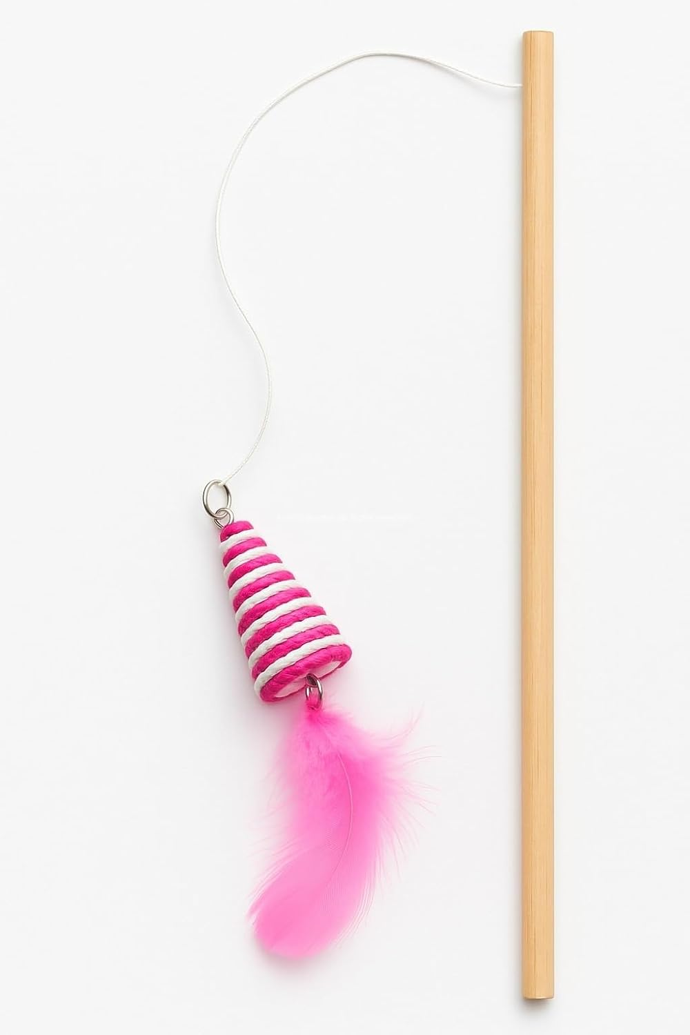 Busstier Koni Uçlu Kedi Oltası Dayanıklı Esnek Saplı Oyuncak Kediler İçin Etkileşimli Tüylü Oyun Çubuğu Kırılmaya Dayanıklı Kedi Egzersiz Oyuncağı