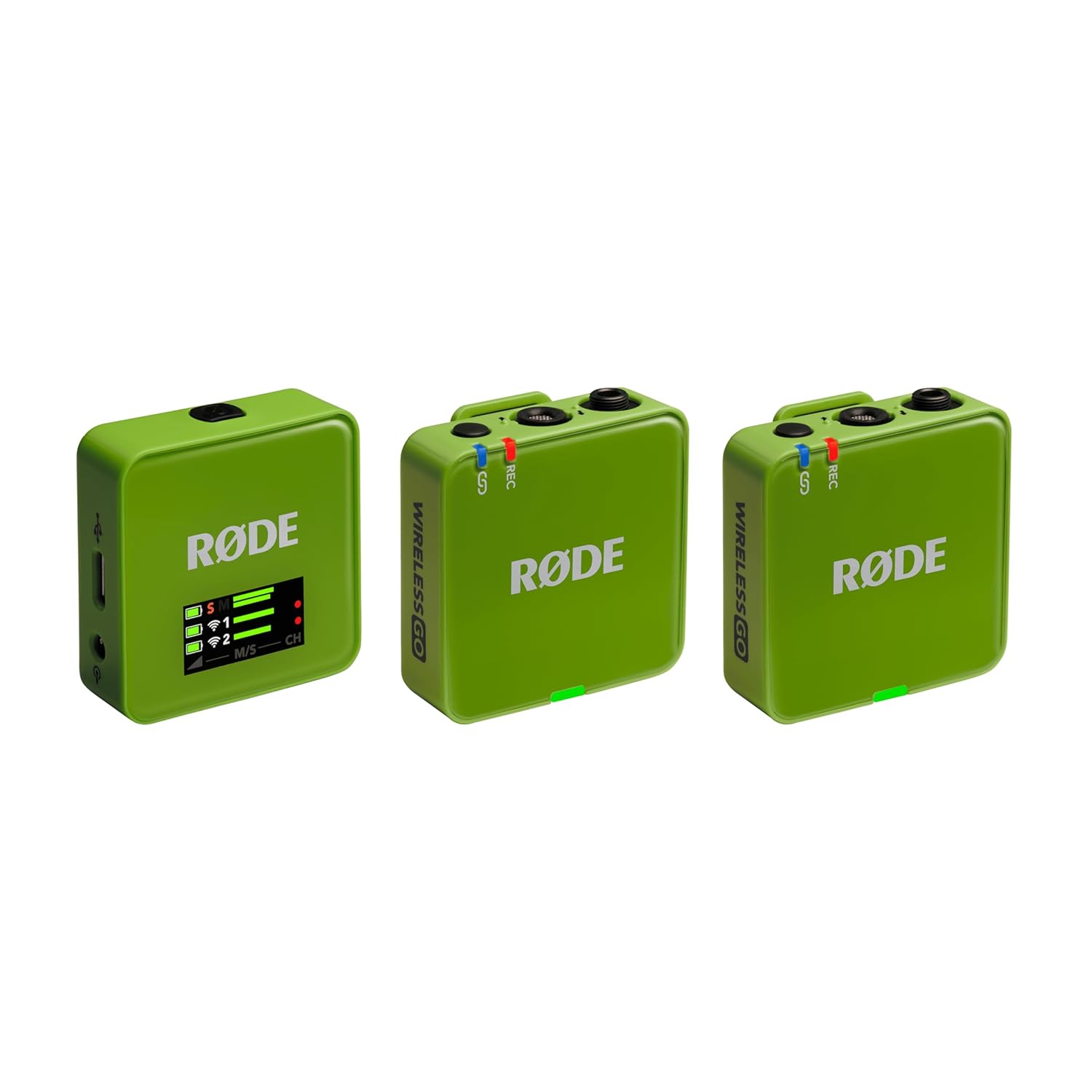 RØDE Wireless GO (Gen 3) - Üçüncü Nesil, 32-bit, Çift Vericili, Kayıt özellikli Kablosuz Mikrofon Seti (Yeşil)