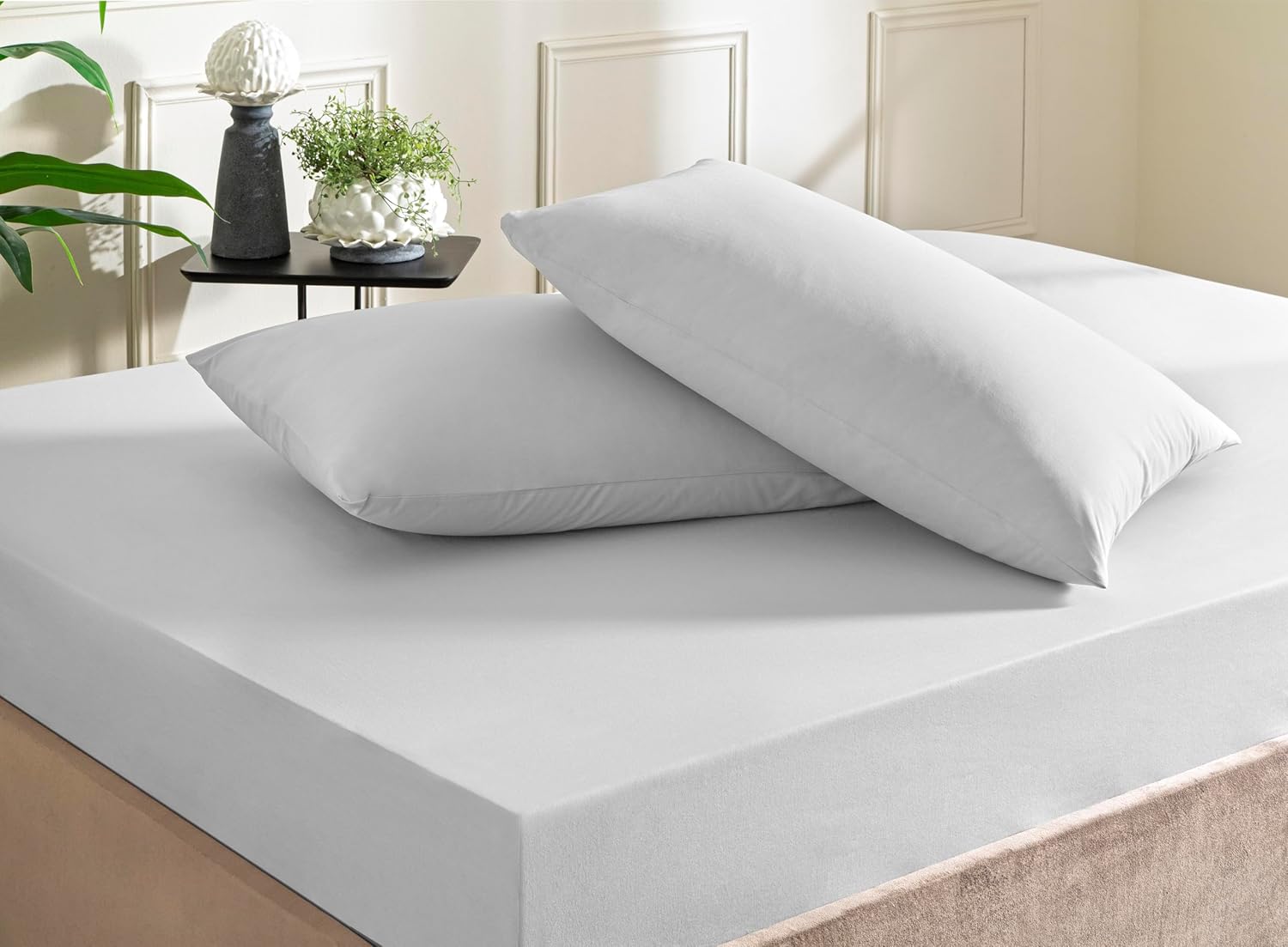 Taç Color Dreams Ranforce Çift Kişilik Fitted Çarşaf Seti Gri