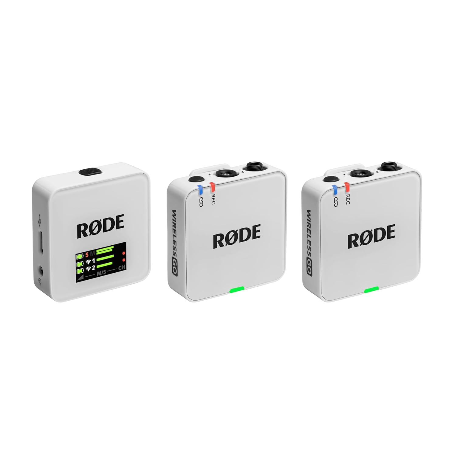 RØDE Wireless GO (Gen 3) - Üçüncü Nesil, 32-bit, Çift Vericili, Kayıt özellikli Kablosuz Mikrofon Seti (Beyaz)