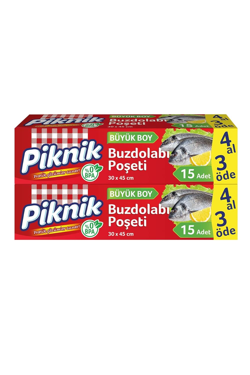 Piknik Buzdolabı Poşeti 4Al3Öde Büyük 15'Lİ