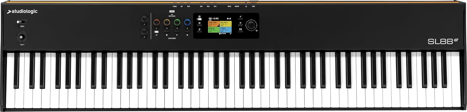 Studiologic SL88 GT MK2 | 88-Tuş TP/400 Wood Graded Hammer Action Sahne ve Stüdyo kullanımına hazır Piyano Stili MIDI Klavye