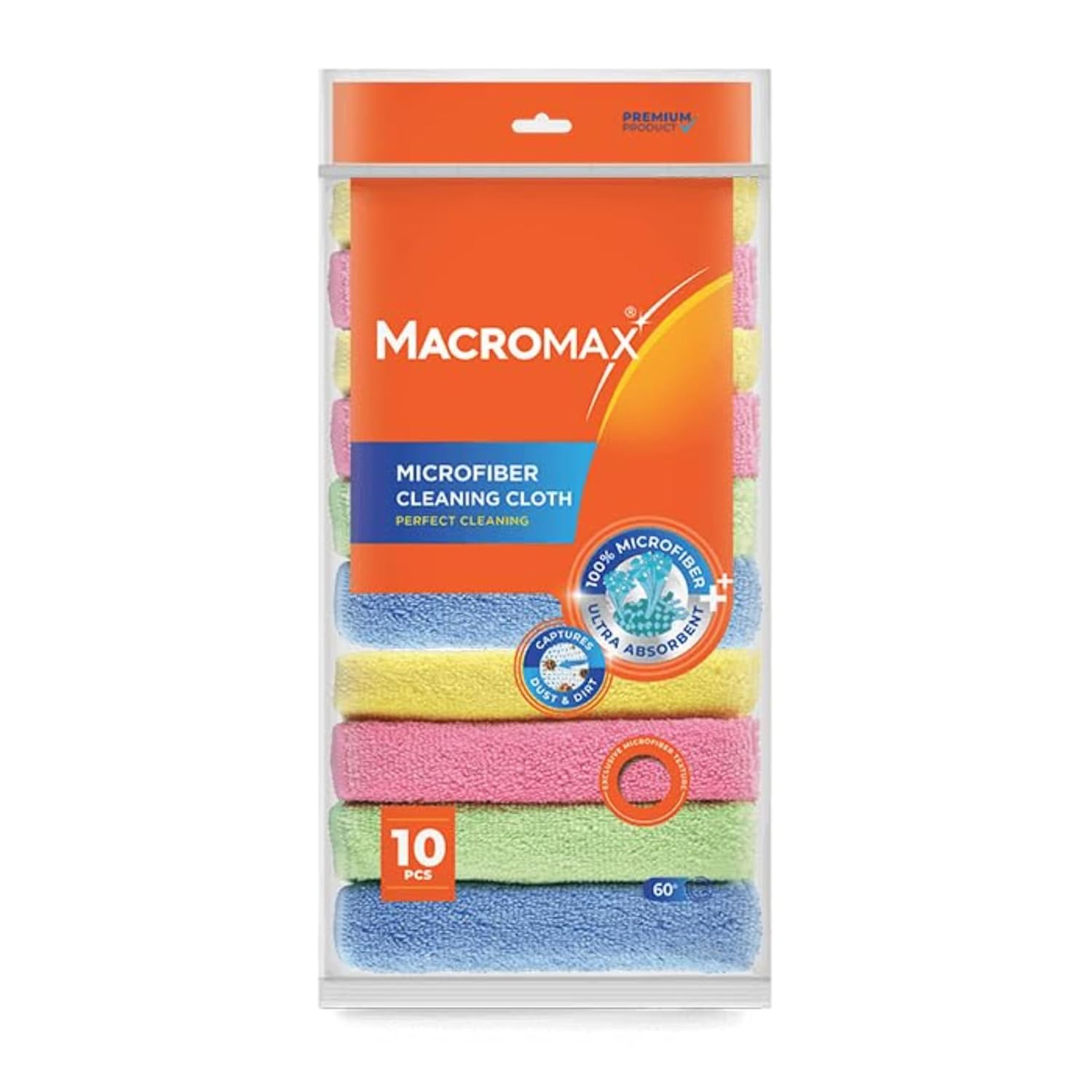 Macro Max Rengarenk Mikrofiber Bez Mutfak Banyo X10 Avantaj Paket
