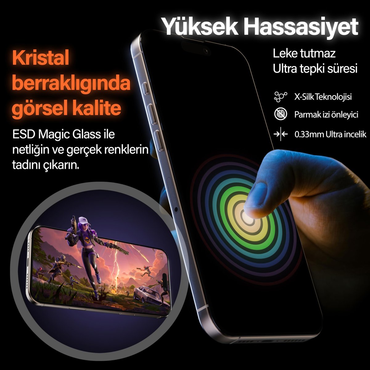 URUCHI iPhone 17 Pro Max İle Uyumlu PREMIUM Gizlilik (Privacy) Ekran Koruyucu 45° Hayalet Görünüm, Kolay Kurulum Hizalama Aparatlı, Darbelere Karşı Ekstra Güçlü ve Toz Bırakmayan Temperli Cam