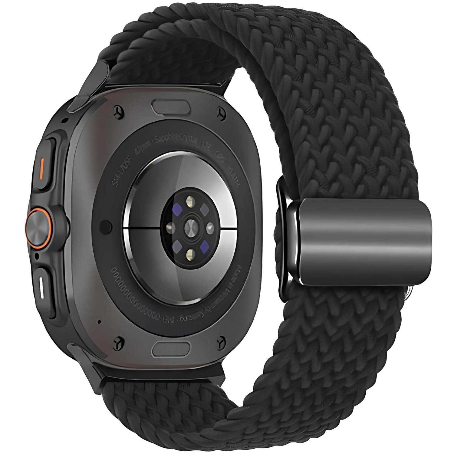 Rongep Samsung Galaxy Watch Ultra 47mm ile Uyumlu Örgü Solo Loop Kumaş Kordon Manyetik Tokalı Terleme Yapmayan Nefes Alabilen Hafif Yapılı Bilek Ölçüsüne Göre Ayarlanabilen Elastik Kayış