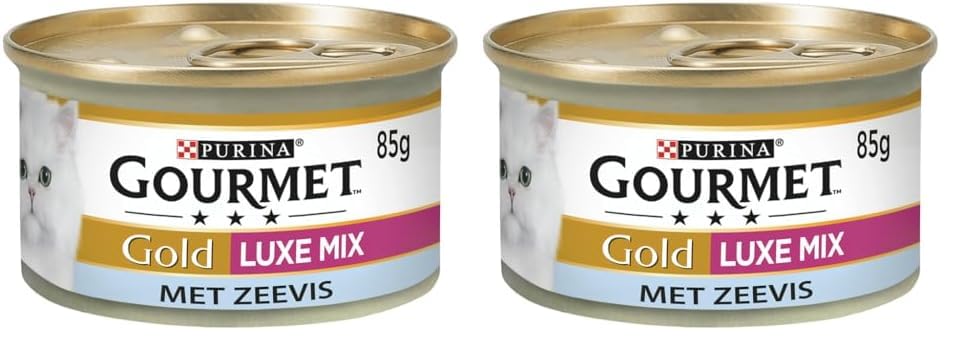Gourmet Gold Çifte Lezzet Okyanus Balığı&Sebzeli Yaş Kedi Maması, 85 g 2li paket