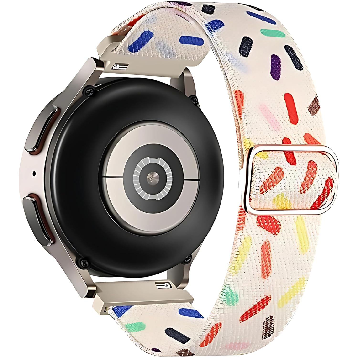 Rongep Bahar Serisi 18mm Esnek Kumaş Kordon Huawei ile Uyumlu GT5 41mm/GT5 Pro 42mm/GT4 41mm için Terleme Karşıtı Nefes Alabilen Bileğe Göre Ayarlanabilen Elastik Kayış (Mink)