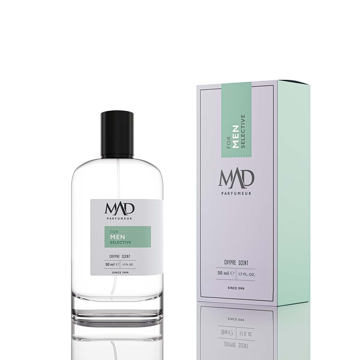 Mad W128 Selective Eau de Parfum (EDP) 50 ml Erkek Parfüm – Nane, Tarçın ve Odunsu Alt Tonlarla Modern ve Çekici