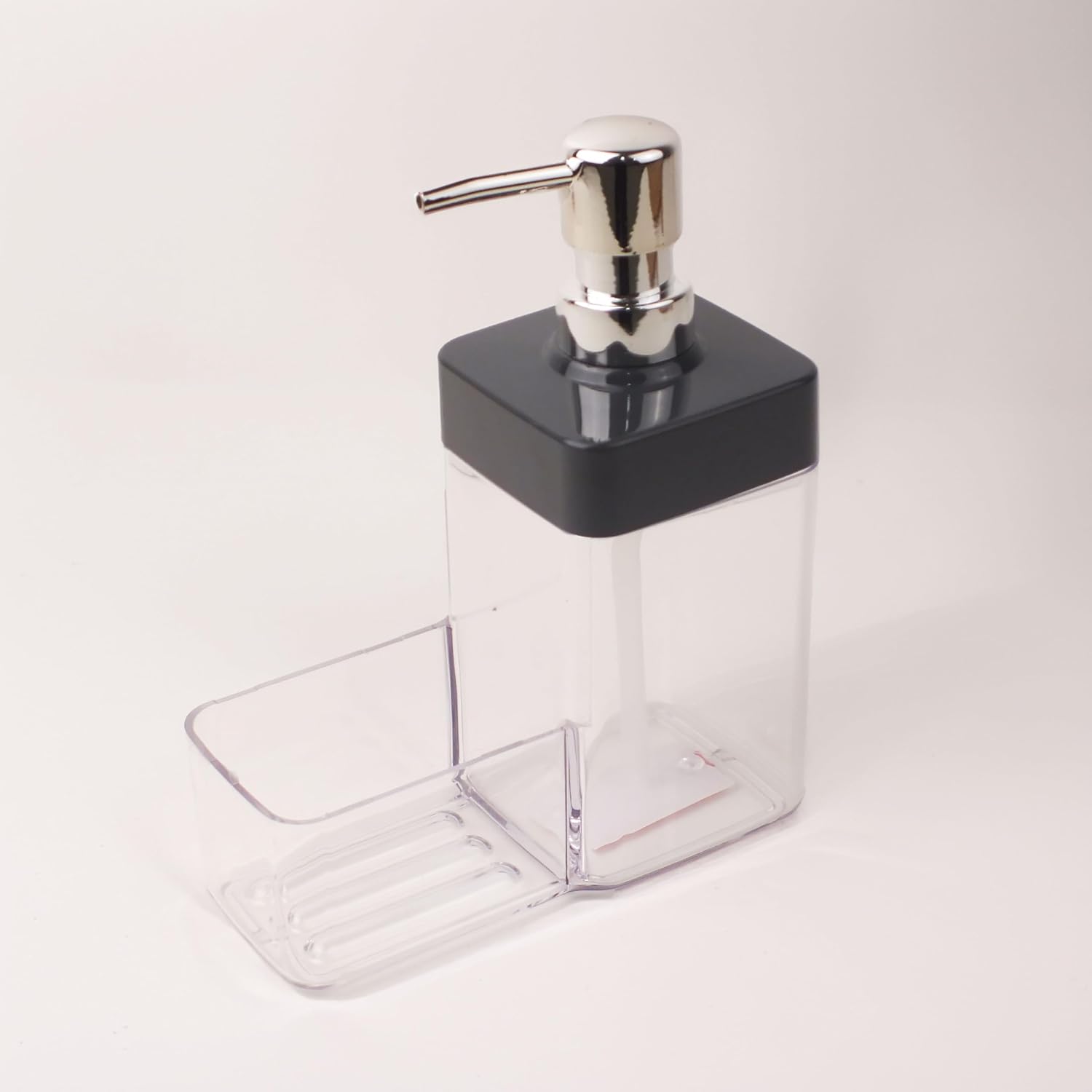 İKİLİ SIVI SABUNLUK VE SETİ - Yüzük Bez Askılı Sünger Hazneli 2X350 ml 2li Sıvı Sabunluk