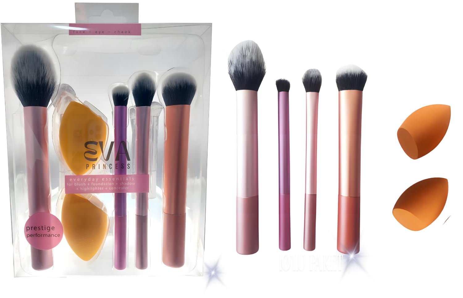 EVAPRINCESS MAKYAJ FIRÇASI SETİ - 6 PARÇA